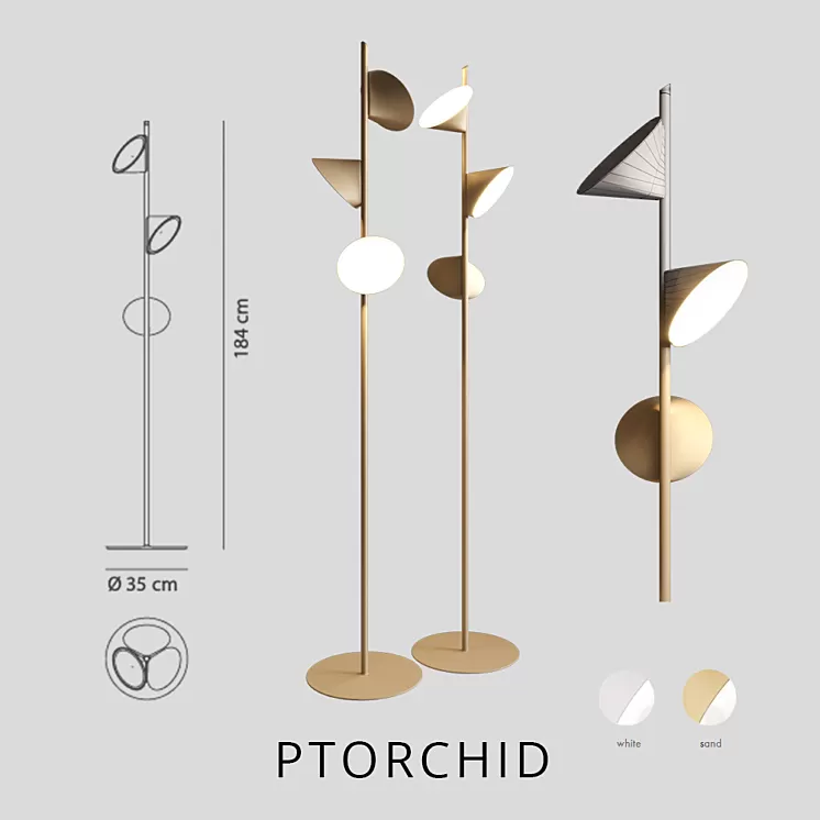axolight orchid PTORCHID 3D Model