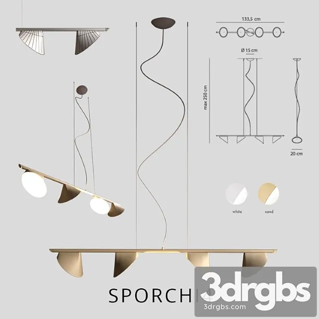 Axolight orchid sporchi4 3D Model Free