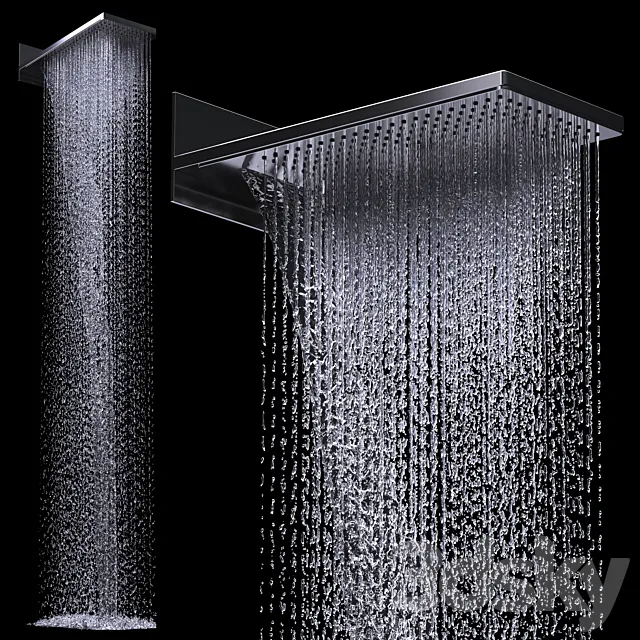 AXOR Overhead shower 250_580 3jet 3DModel