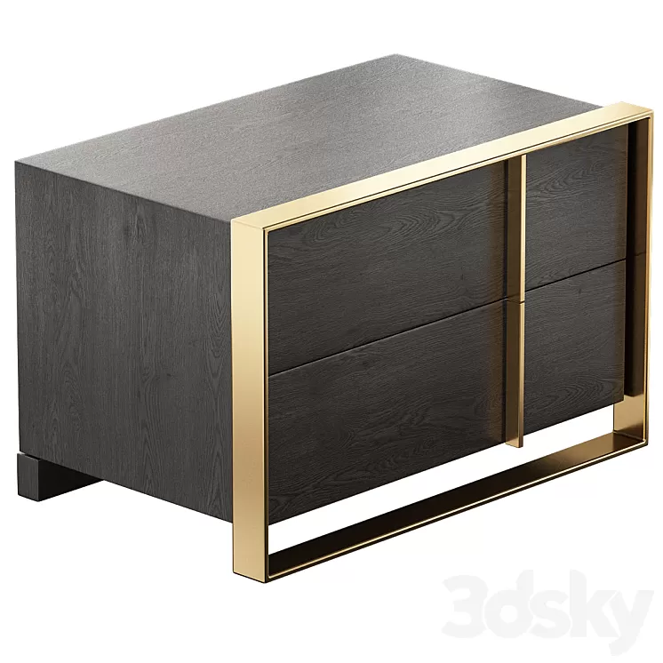 Ayaan 5 Drawer Chest 3D Model