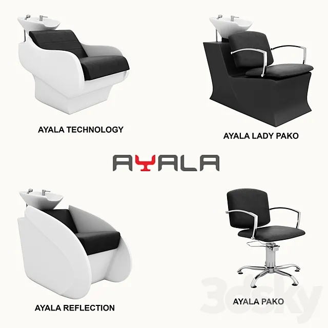 AYALA - hairdresser equipment 3D Model