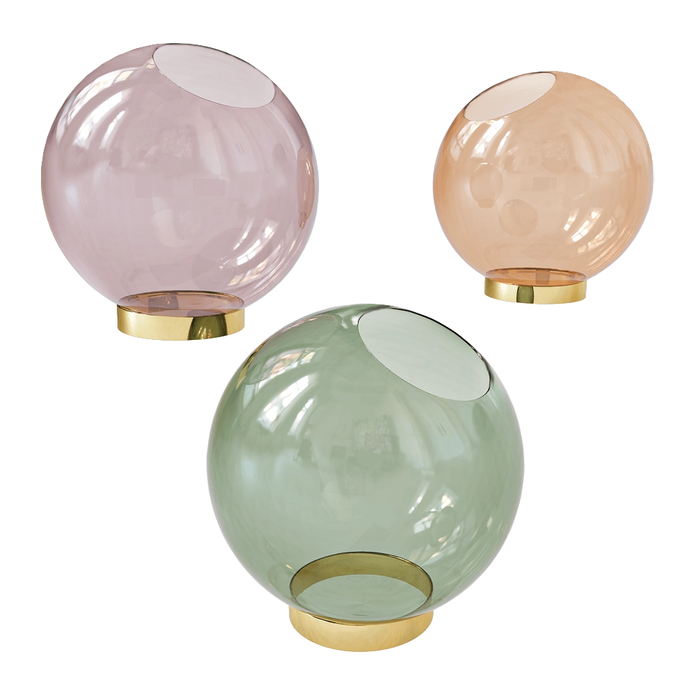 AYTM - Vase with stand GLOBE 3D Model