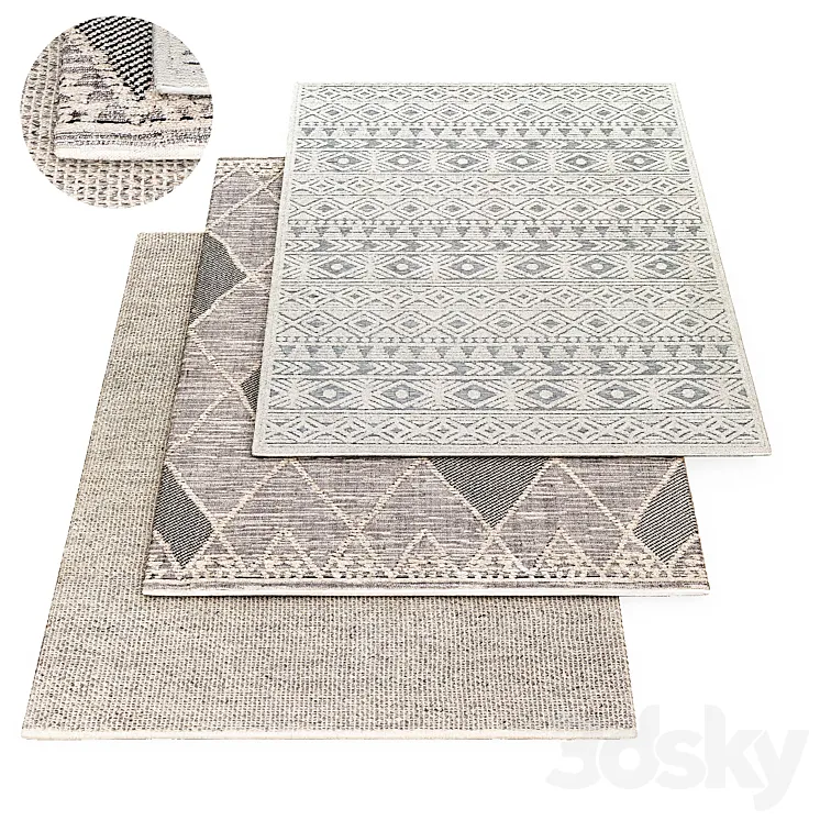 Azilal rug 3D Model Free