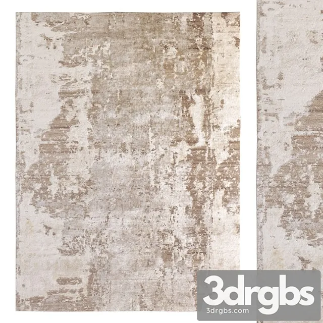 Azore hand - knotted silk rug 657 3D Model Free