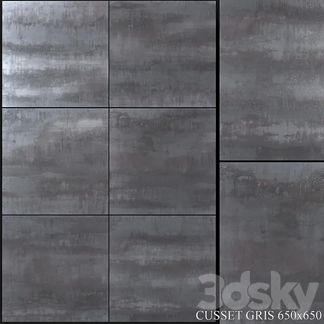 Azuliber Cusset Gris 650x650 3D Model