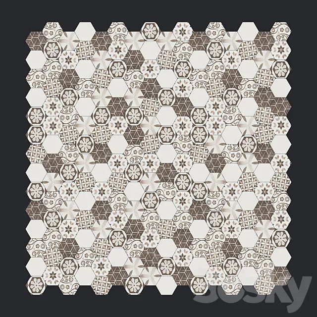 Azuvi Esagono Idra 3D Model