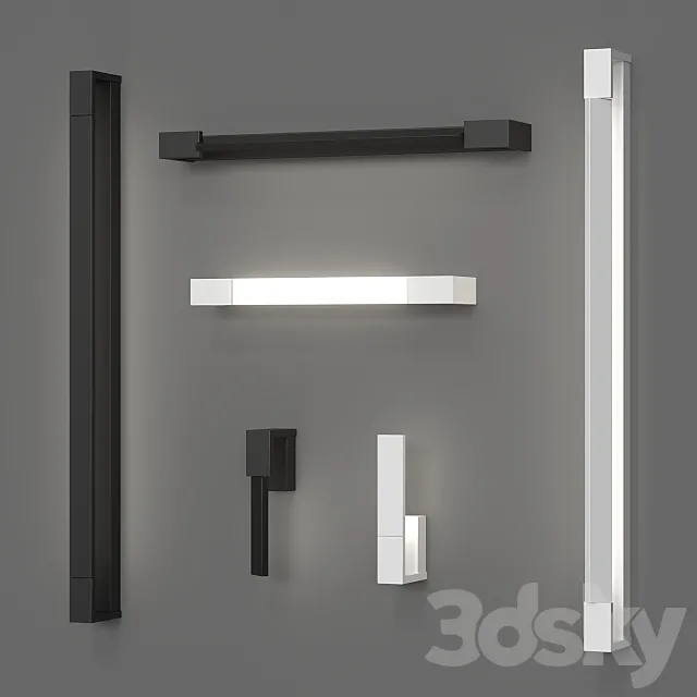Azzardo Dali wall lamp set (6 sizes 2 colors) Free Download