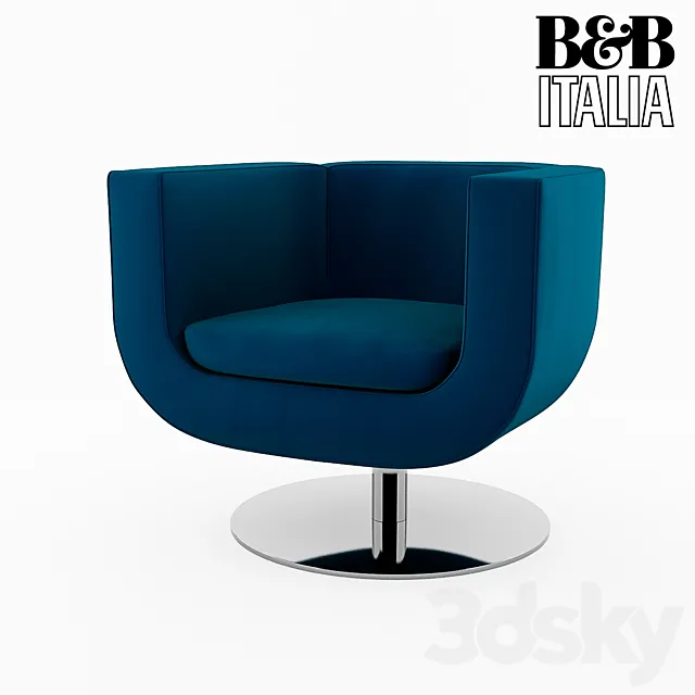 B & B Armchair Tulip 3D Model