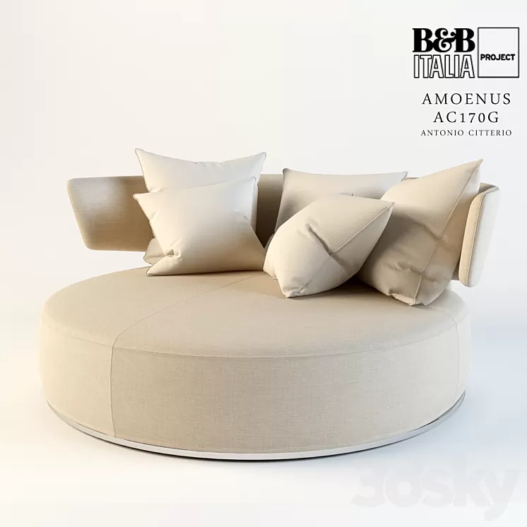 b & b Italia ANTONIO CITTERIO 3D Model