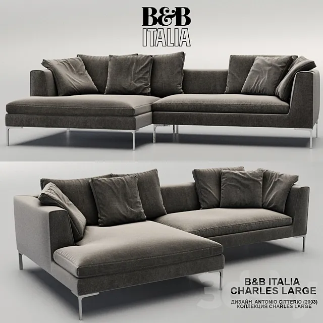 B & B Italia CHARLES LARGE 2003 3D Model