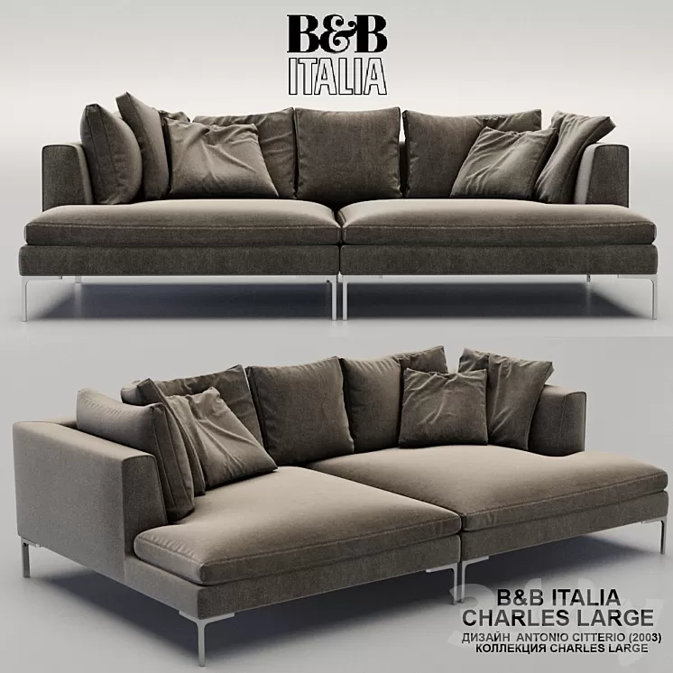 B & B Italia CHARLES LARGE 3D Model