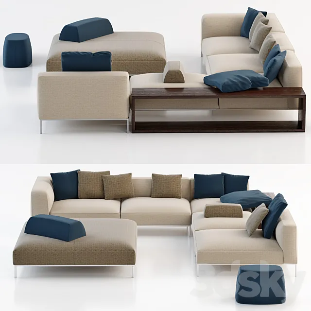 B & B Italia Corner sofa 3DModel