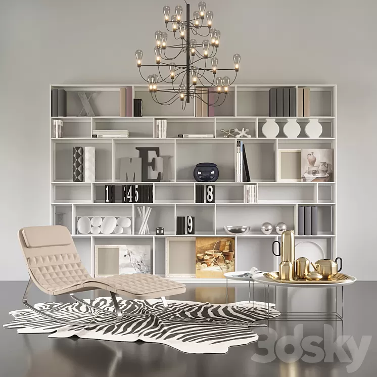B & b Italia Decor Set 2 3D Model