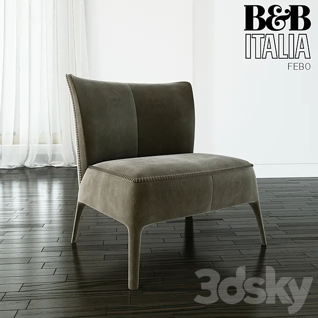 B & B Italia - FEBO low chair 3D Model