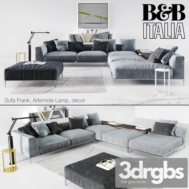 B & B Italia Frank 3D Model Free