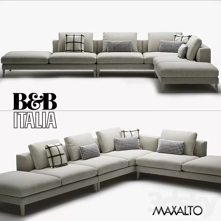 B & B ITALIA MAXALTO DIVES 3D Model