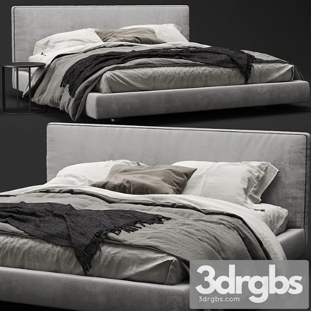 B & b italia richard bed 2 3D Model Free