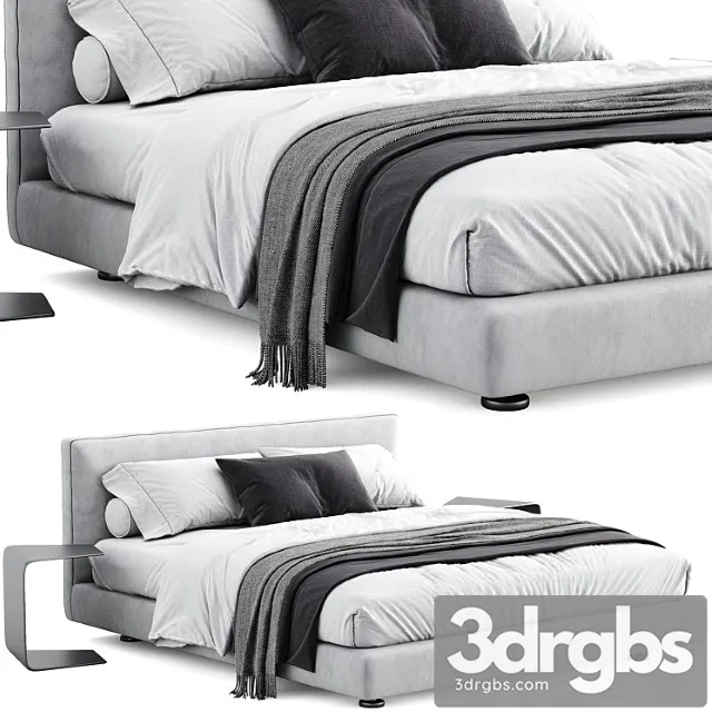 B B Italia Richard Bed 29 3D Model Free