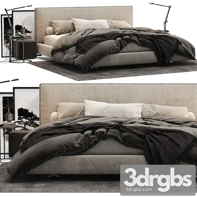 B & b italia richard bed_2 2 3D Model Free