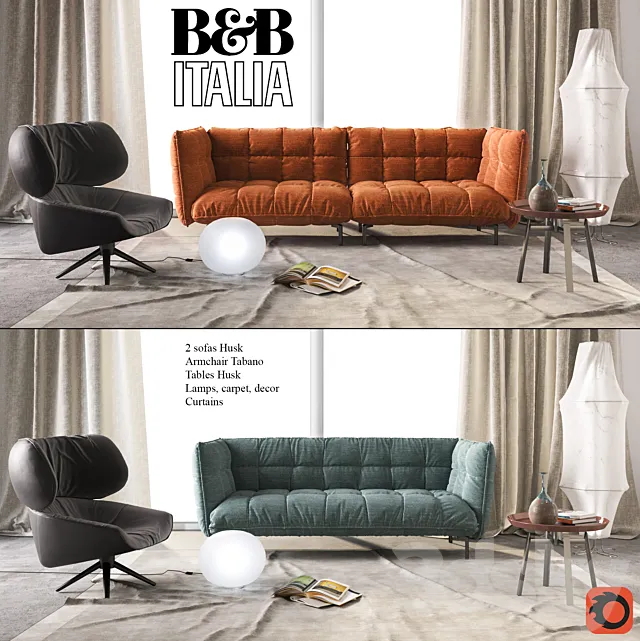 B & B Italia Sofa Husk 3DModel