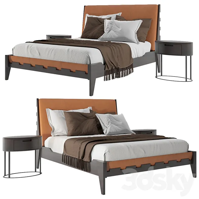 B & B Italy Talamo Bed 3D Model