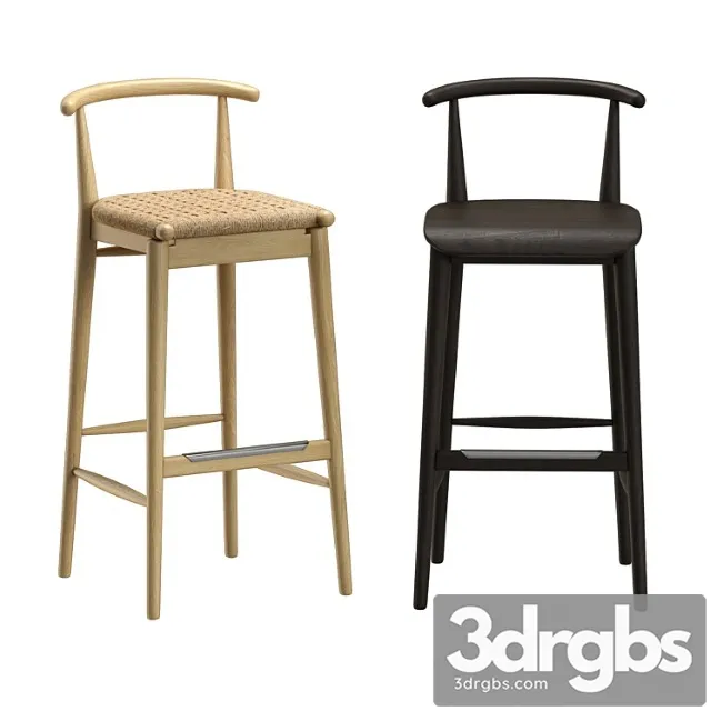 B & b jens bar chair 2 3D Model Free