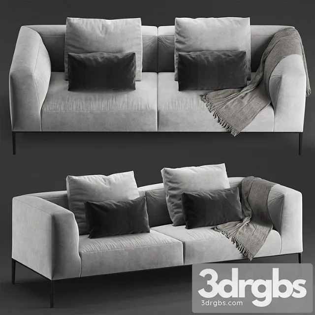 B B Michel Effe Sofa 1 3D Model Free