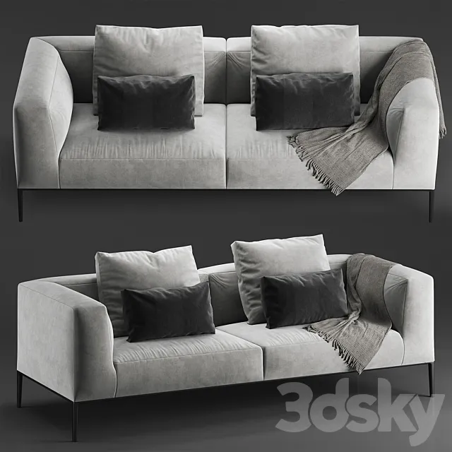 b & b michel effe sofa 3DModel