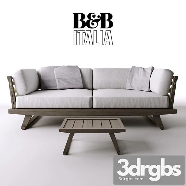 B & b sofa & table 2 3D Model Free