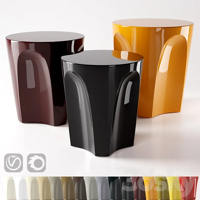 B & B_Colosseo_SMALL TABLES 3D Model