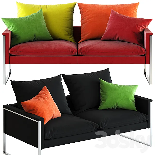 B & T design _ GO LARGE DOUBLE SOFA 3D Model