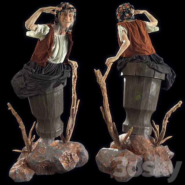 Baba Yaga (vray GGX) 3DModel