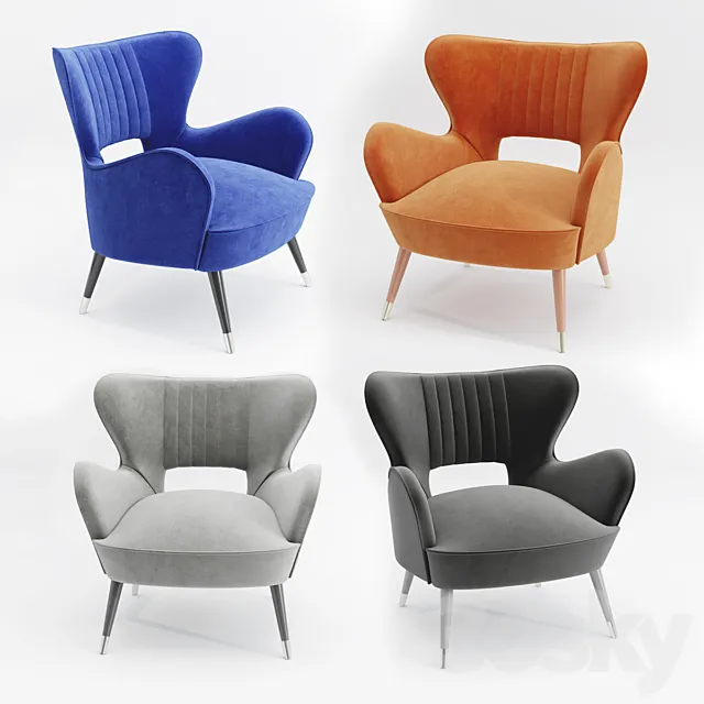 Babe Armchair by Munna 3D Model