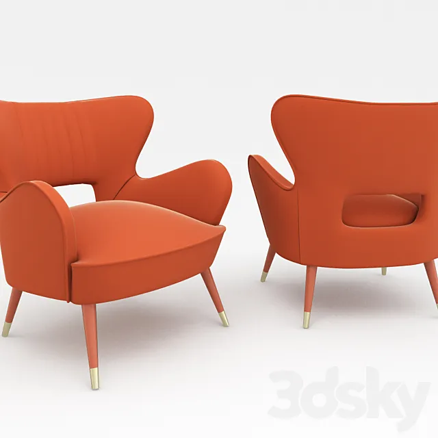 Babe Armchair by Munna 3D Model