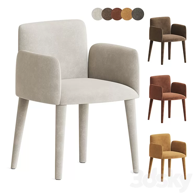 Babi Dining Chair Lema 3D Model Free