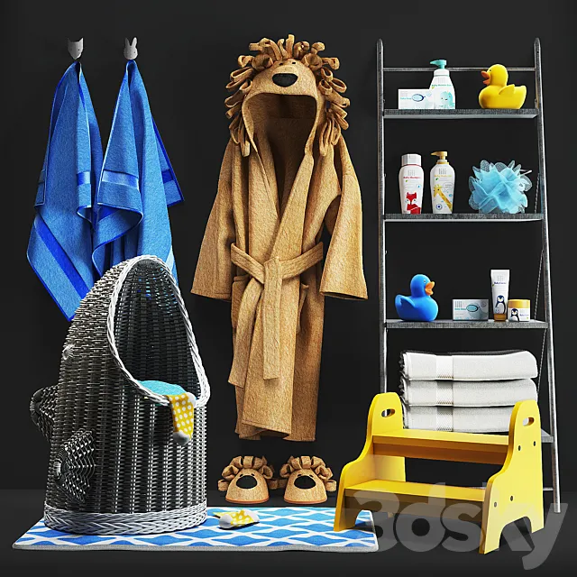 Baby bath set 002 Free Download