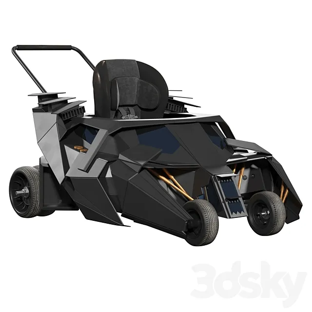 Baby Batmobile stroller 3D Model