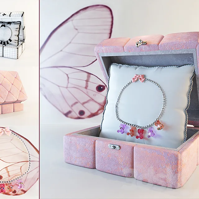 Baby beads in a box 3D Model
