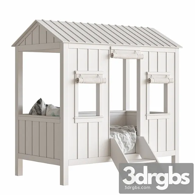 Baby Bed 2 1 3D Model Free