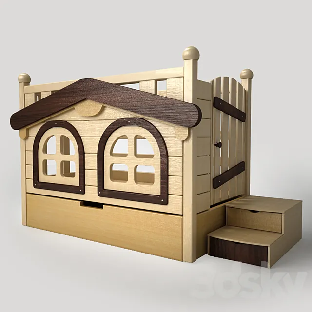 Baby bed 3D Model