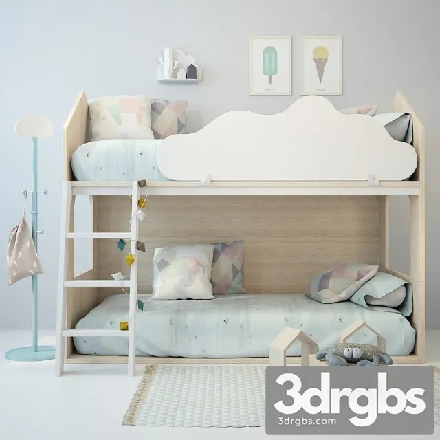 Baby Bed House 3D Model Free