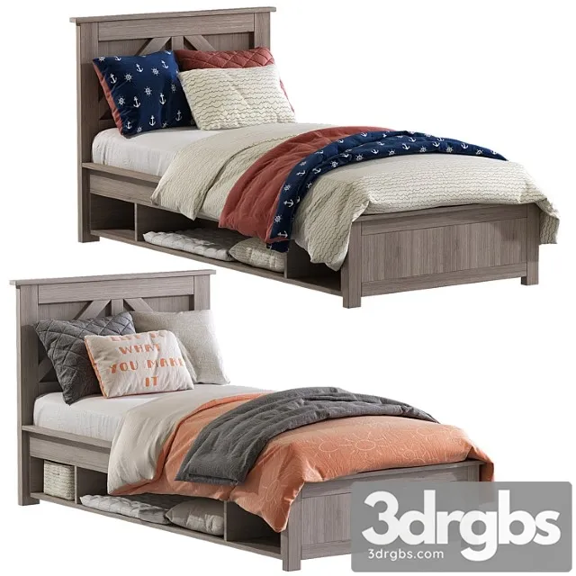 Baby Bed Loft 3D Model Free