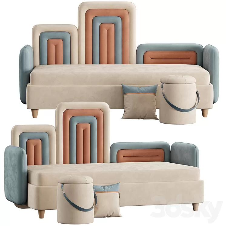 Baby bed Lollipop Manifesto 3D Model Free