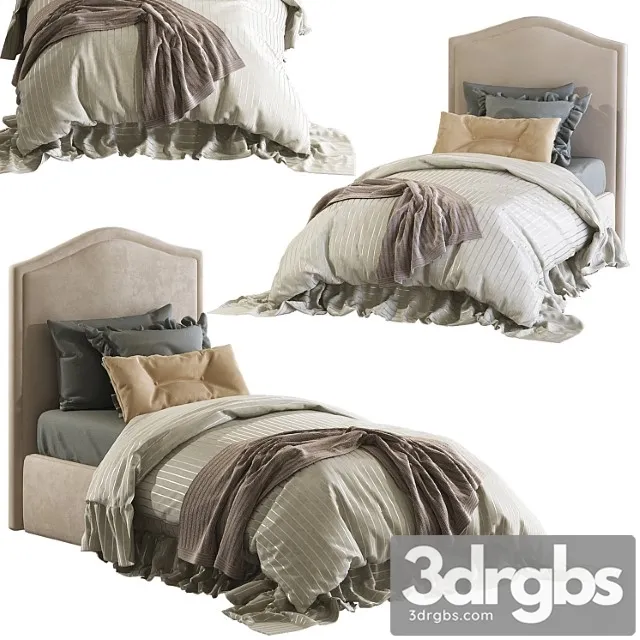 Baby bed with soft back