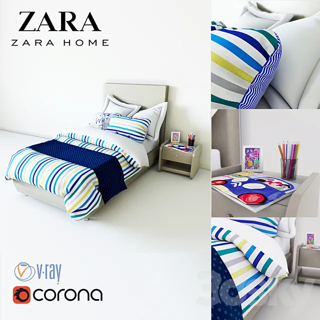 Baby bedding Zara Home 3DModel