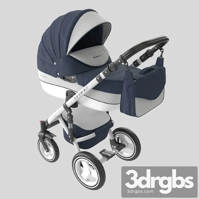Baby Carriage Riko Brano Ecco 3D Model Free