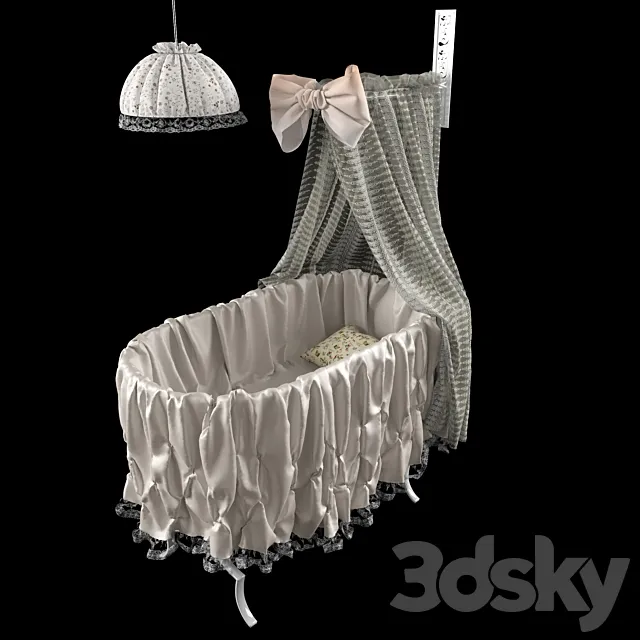 baby cradle 3D Model