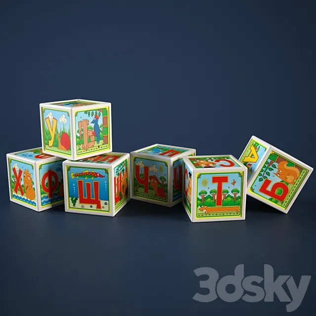 baby cubes 3DModel
