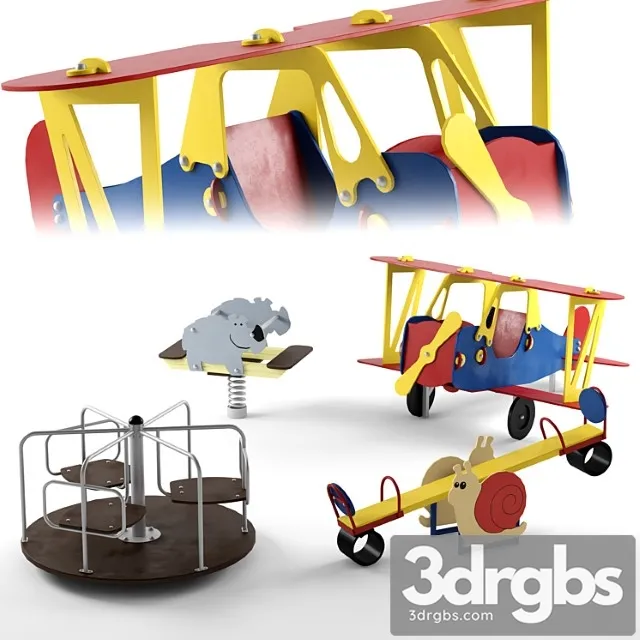 Baby Equipment Our Yard 001 3D Model Free