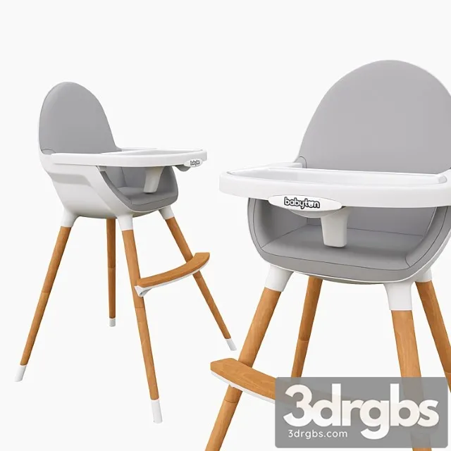 Baby feeding chair 2 3D Model Free